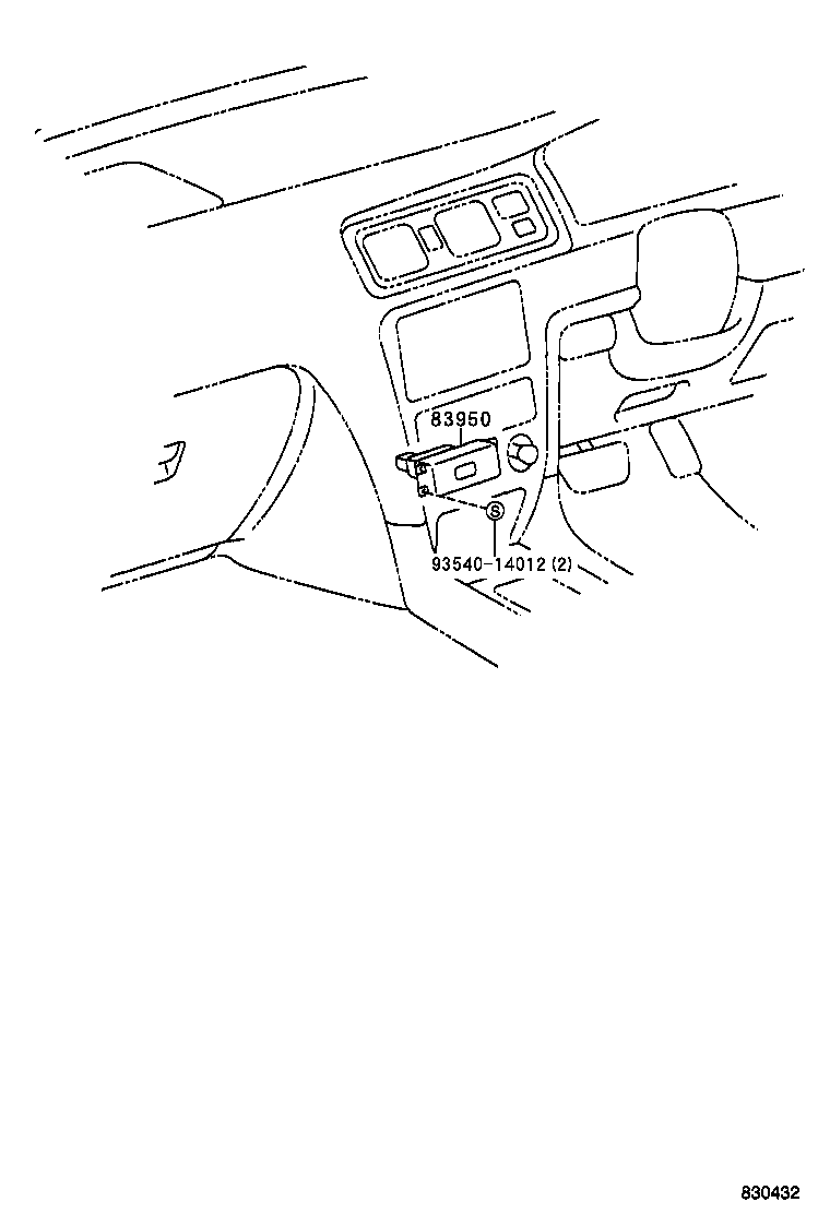 83950-22010 LAMP ASSY, TELLTALE product image