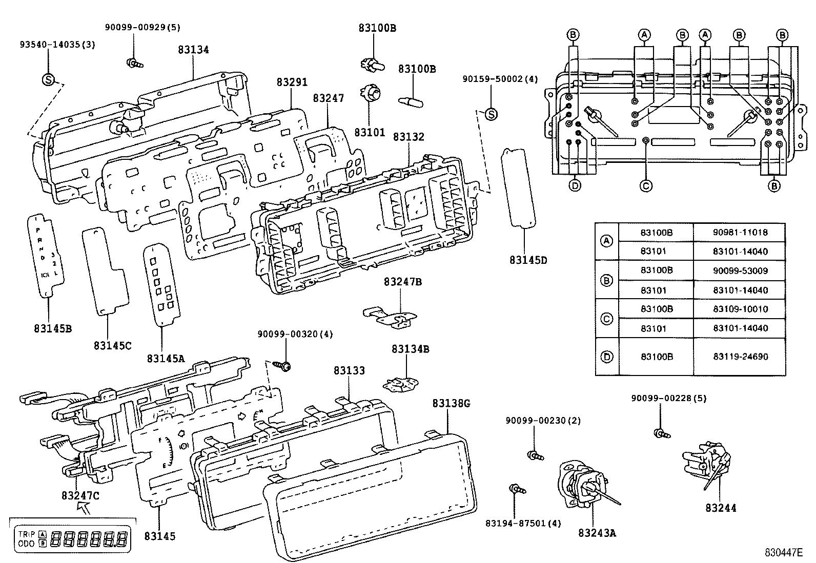 83291-40050 COMPUTER, COMBINATION METER product image