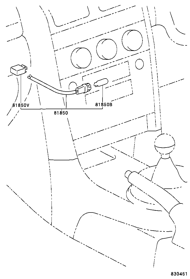 81850-53010 LAMP ASSY, INDICATOR product image