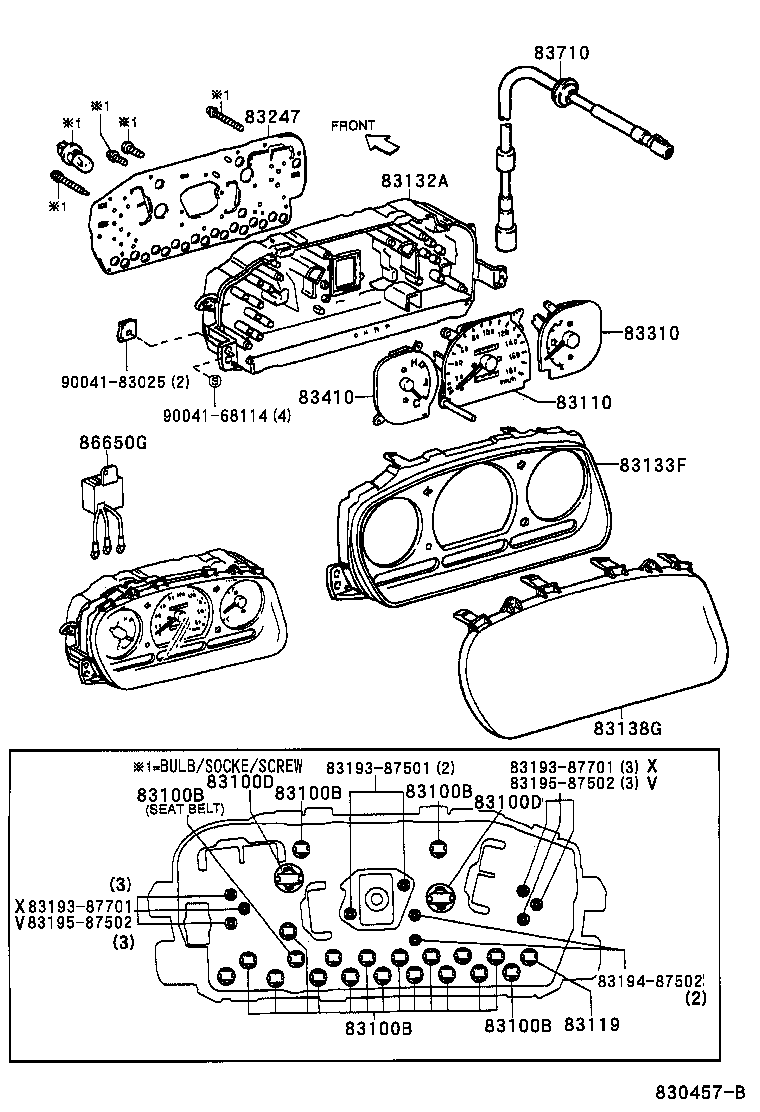 83133-97201 PLATE, METER product image