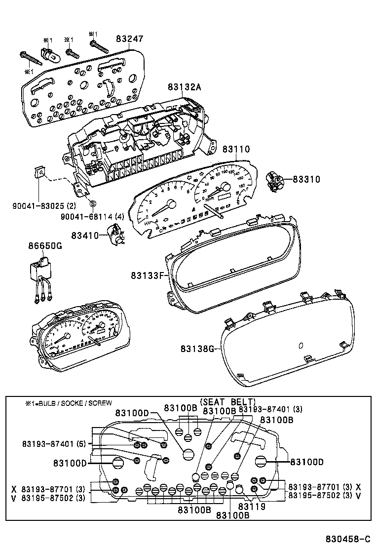83133-97201 PLATE, METER product image