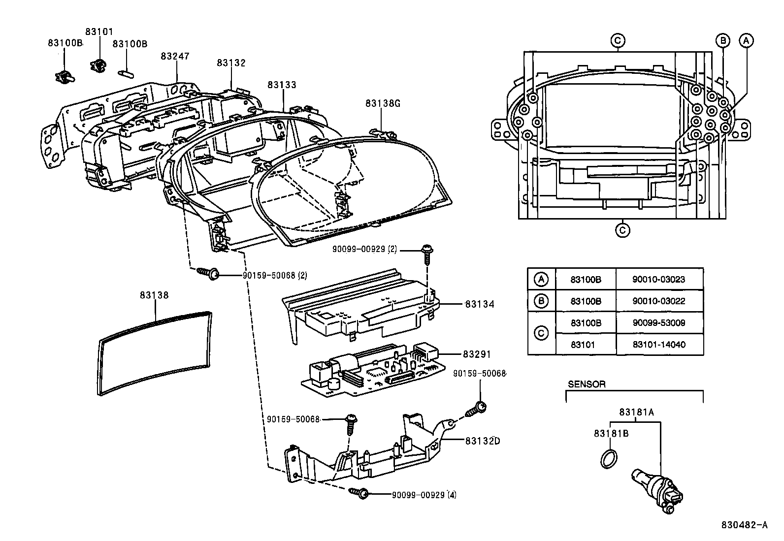 83291-52600 COMPUTER, COMBINATION METER product image
