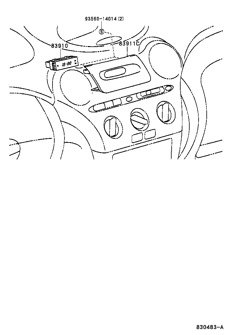83841-52040 CASE, COMBINATION METER product image