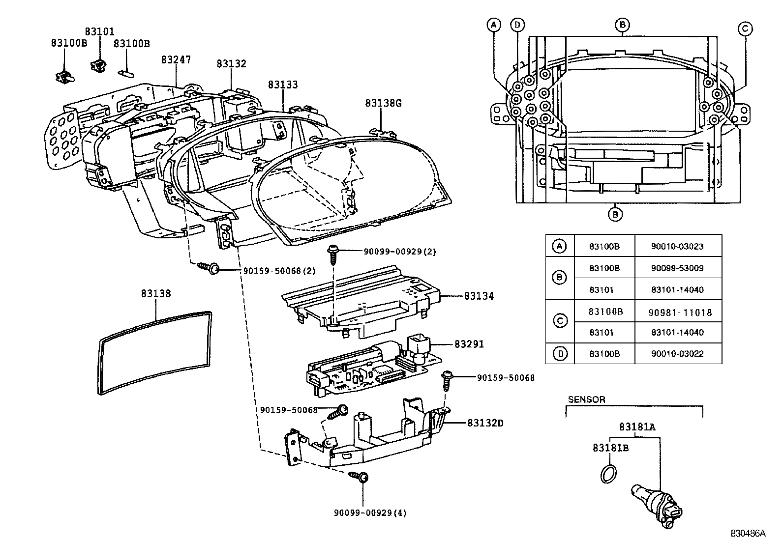 83291-52600 COMPUTER, COMBINATION METER product image