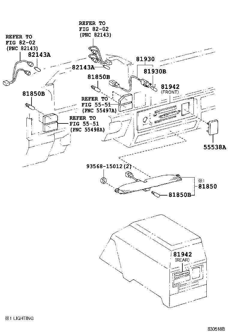 81850-60500 LAMP ASSY, INDICATOR product image