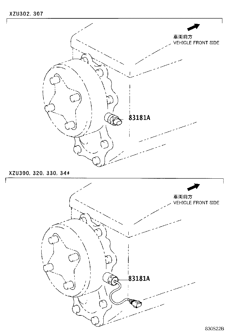 83181-37010 SENSOR, SPEEDOMETER product image