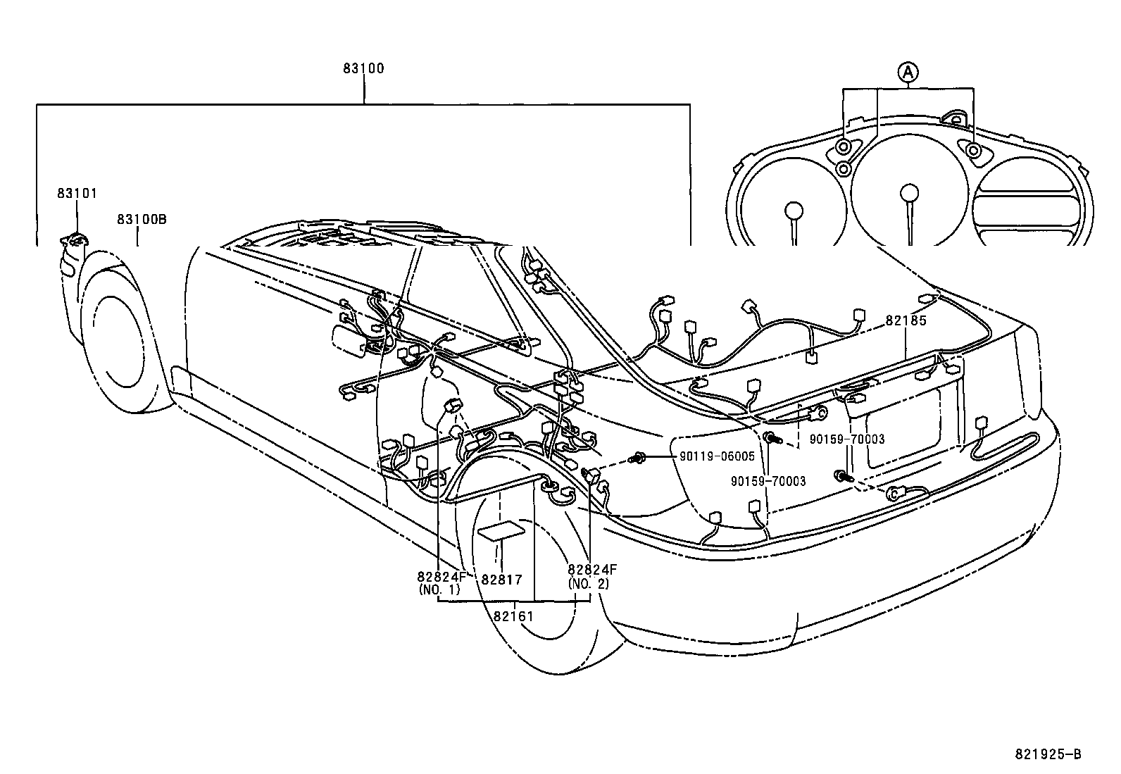Toyota 83800-2B080 METER ASSY, COMBINATION