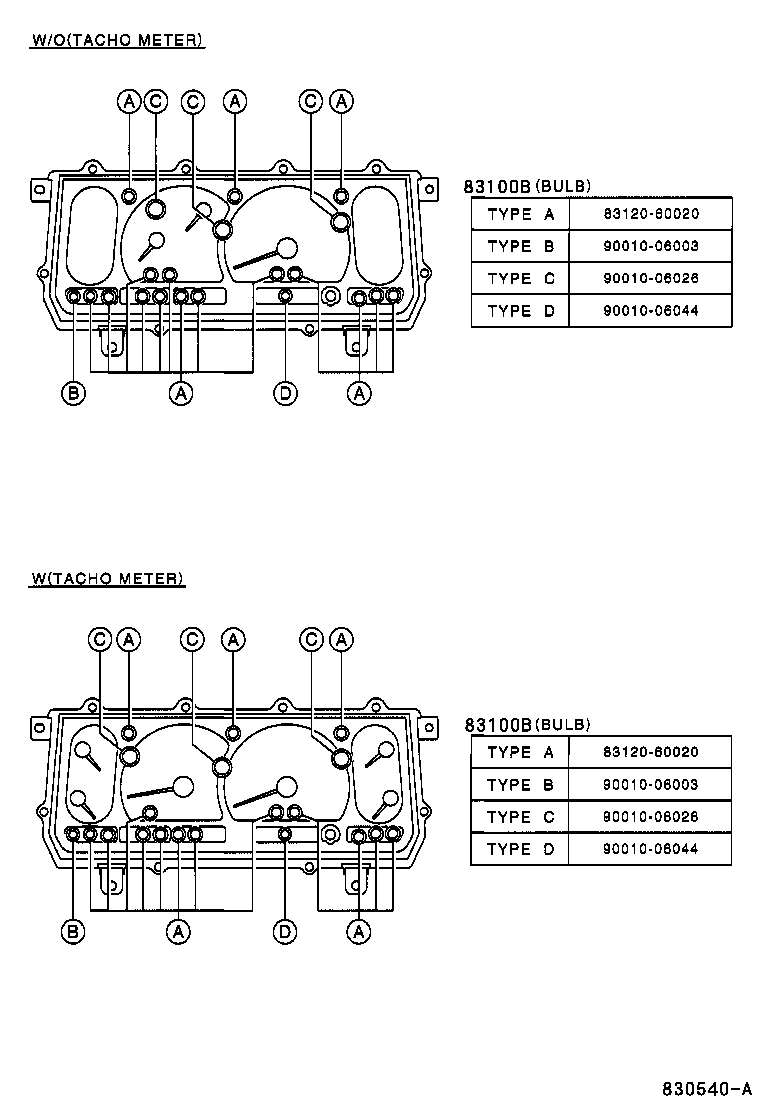 83132-60580 CASE, COMBINATION METER product image