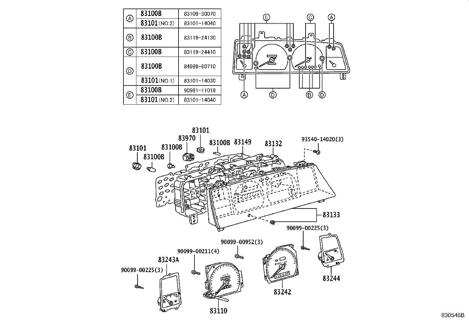 83841-43750 CASE, COMBINATION METER product image