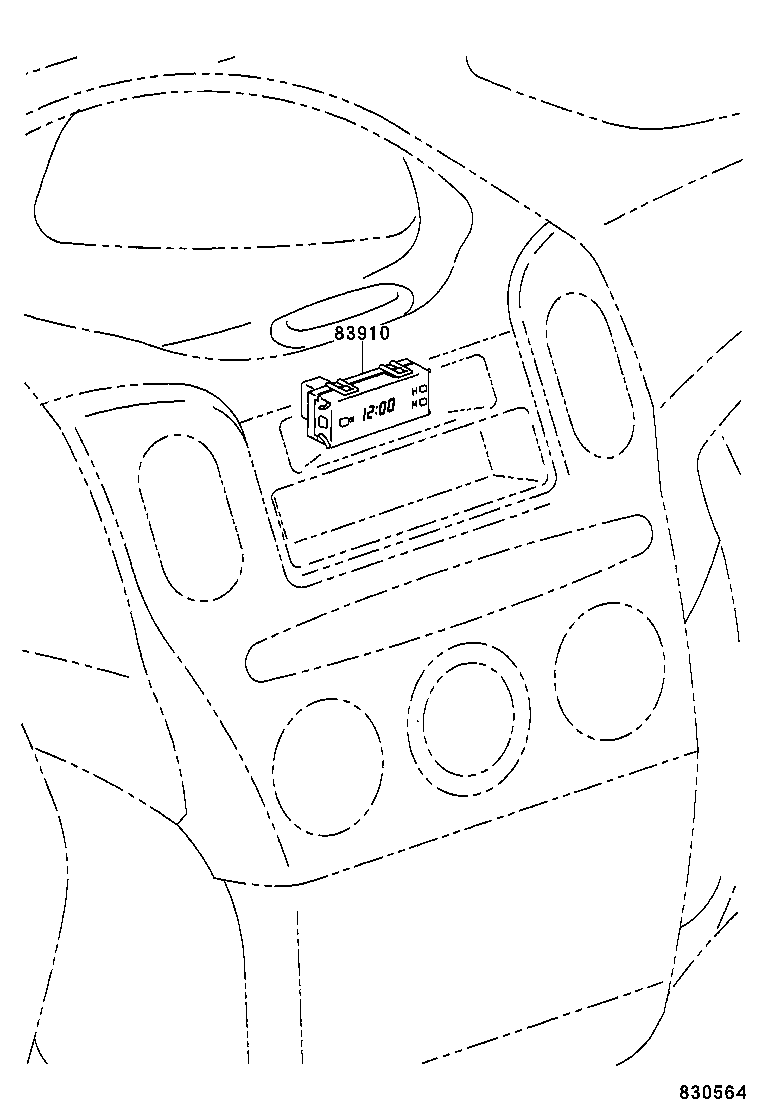 83221-52090 SPEEDOMETER ASSY product image