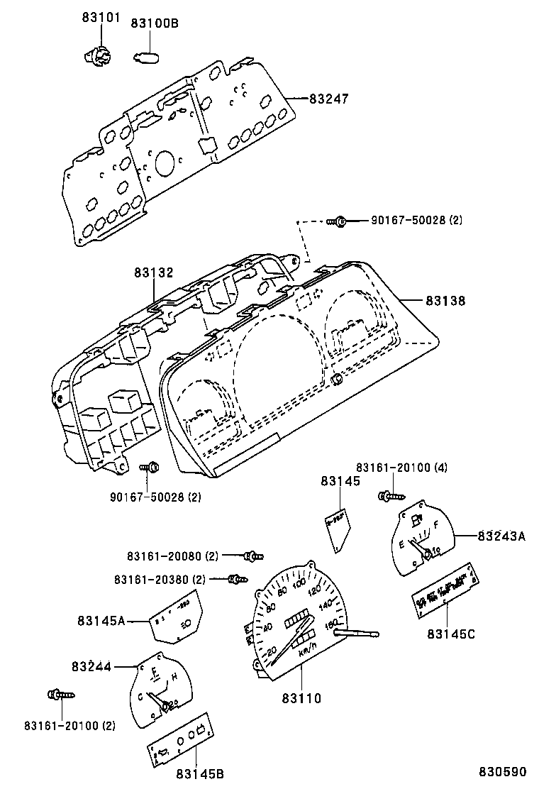 83110-89340 SPEEDOMETER ASSY product image