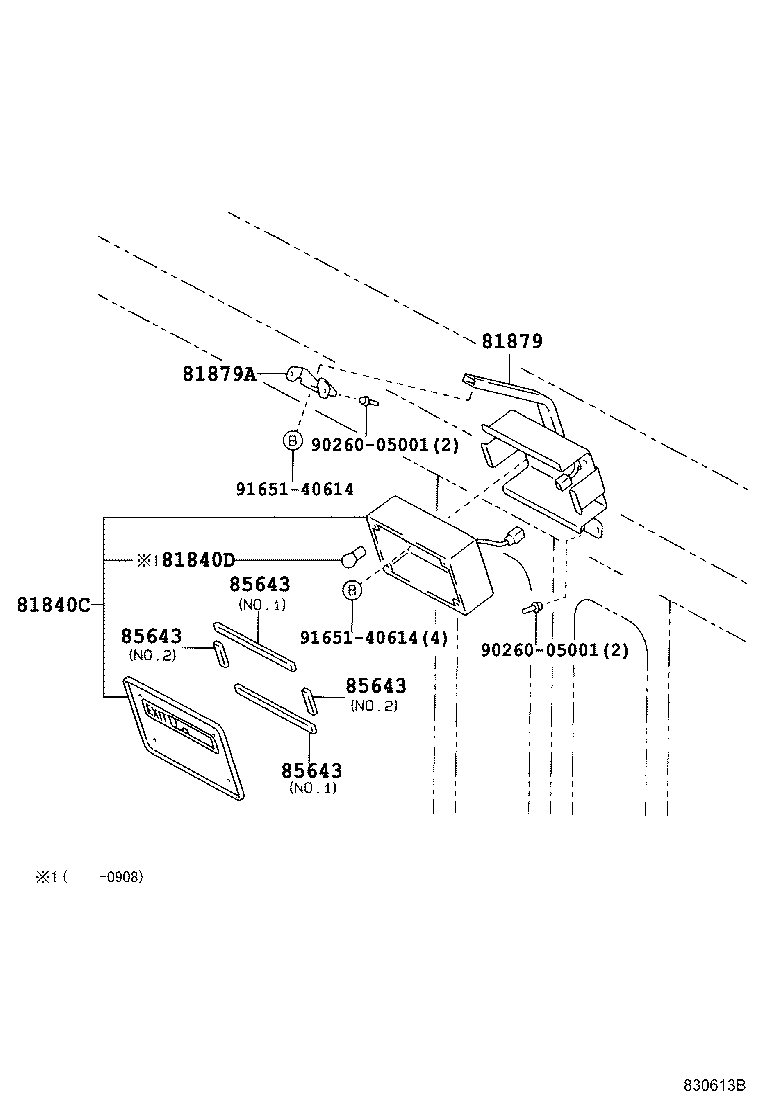 81879-36021 BRACKET, INDICATOR LAMP product image