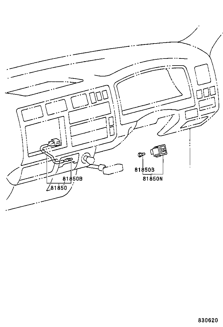 81850-37050 LAMP ASSY, INDICATOR product image