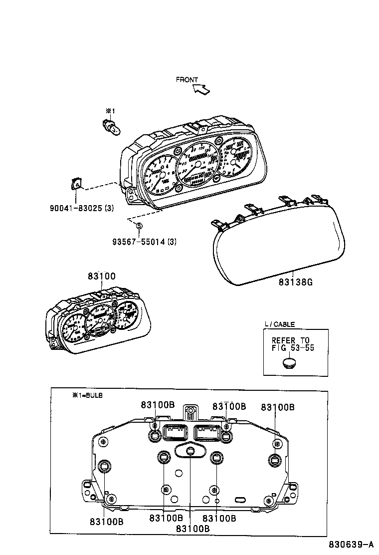 83133-87403 PLATE, METER product image