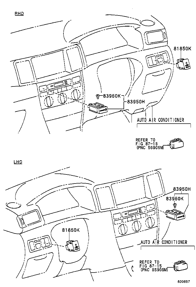83950-12100 LAMP ASSY, PASSENGER SEAT BELT WARNING product image
