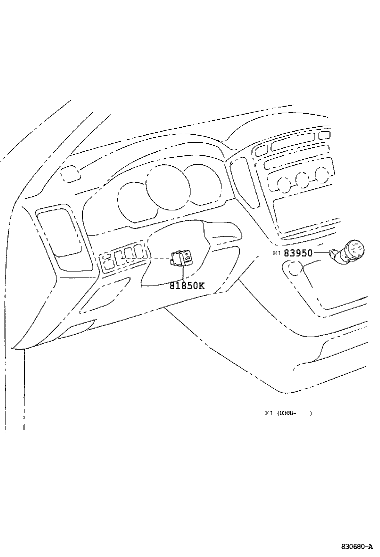 Toyota 83950-48080 LAMP ASSY, TELLTALE