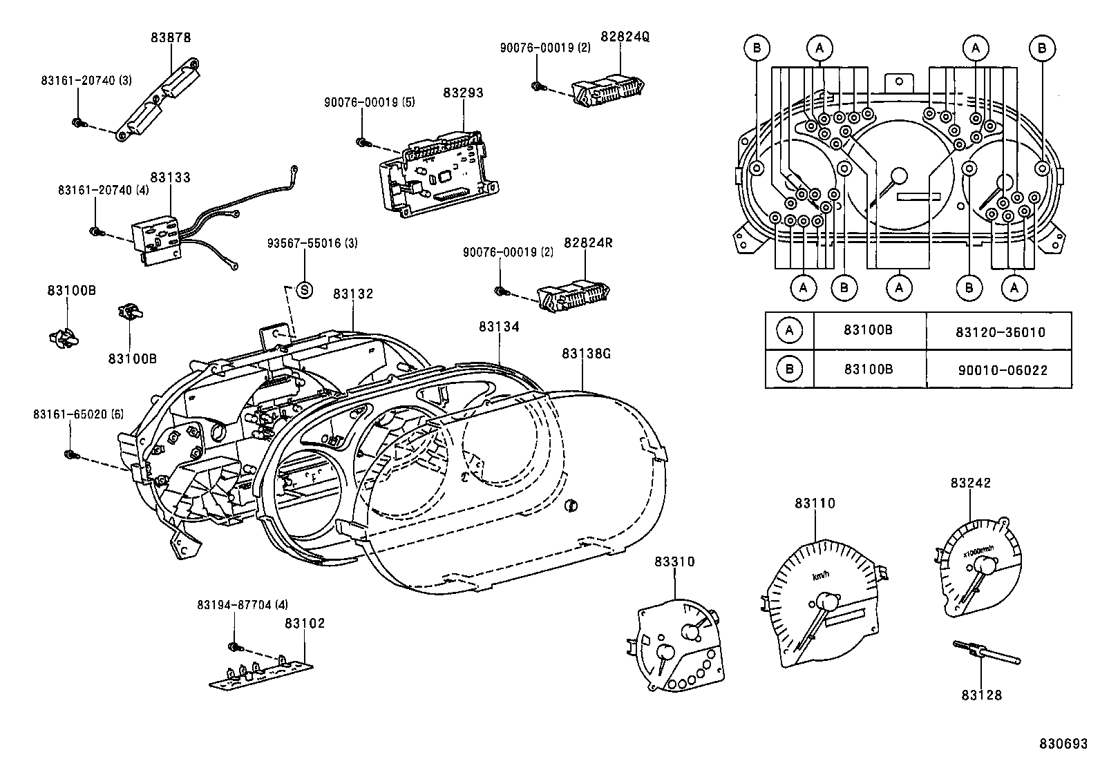 83841-37270 CASE, COMBINATION METER product image