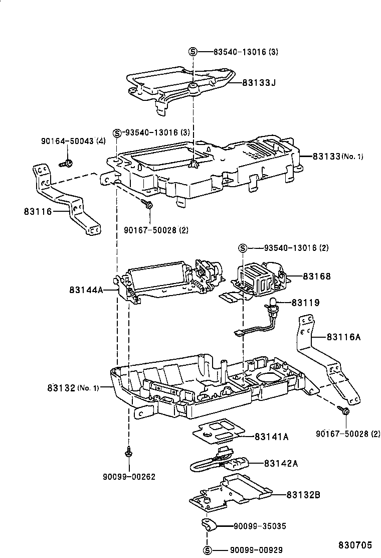 83161-30020 CASE, COMBINATION METER product image