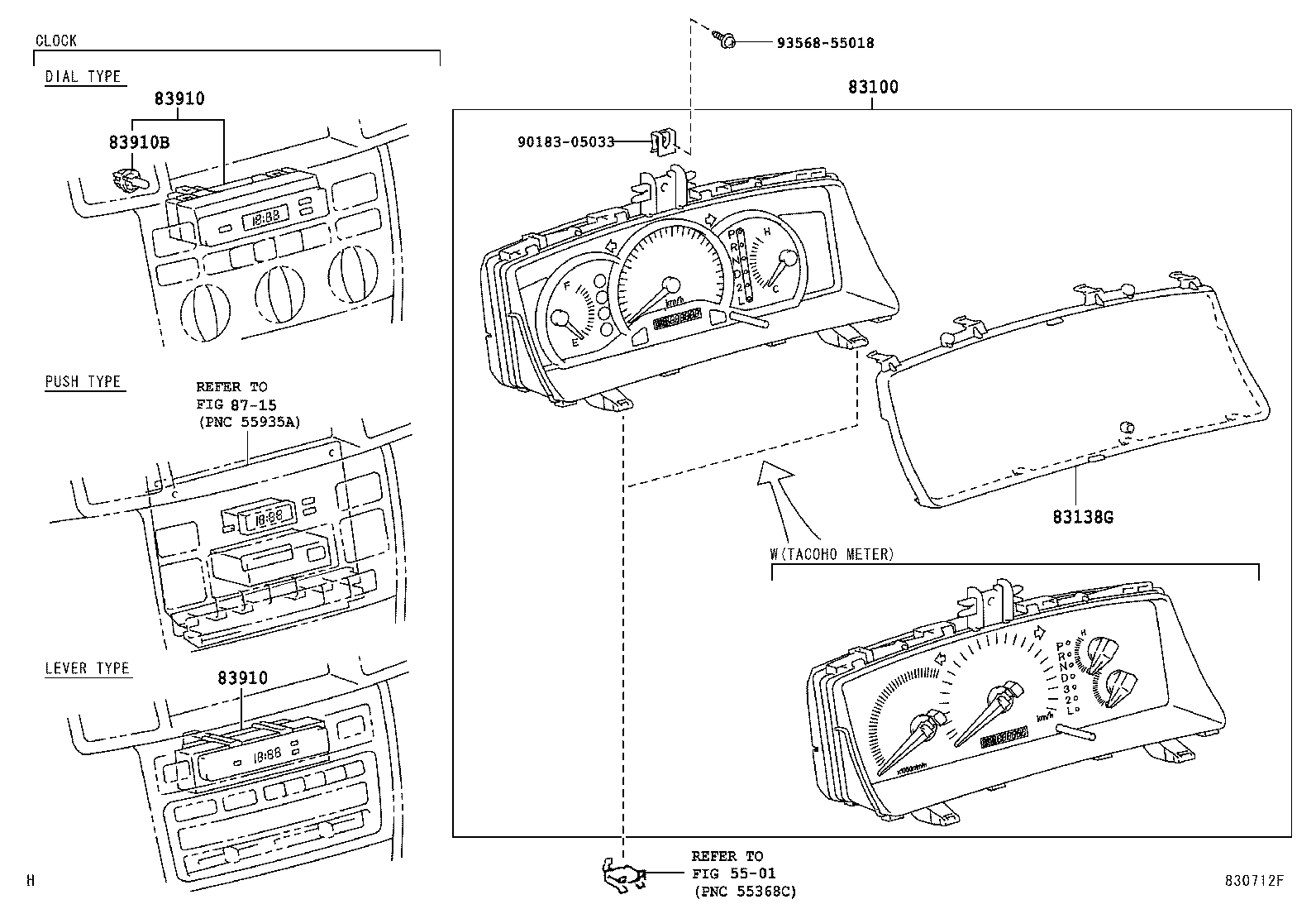 83852-8C001 GLASS, COMBINATION METER product image