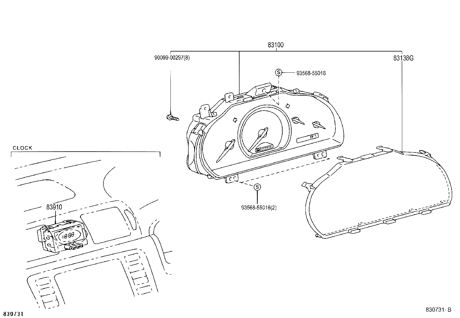 83910-51040 CLOCK ASSY product image