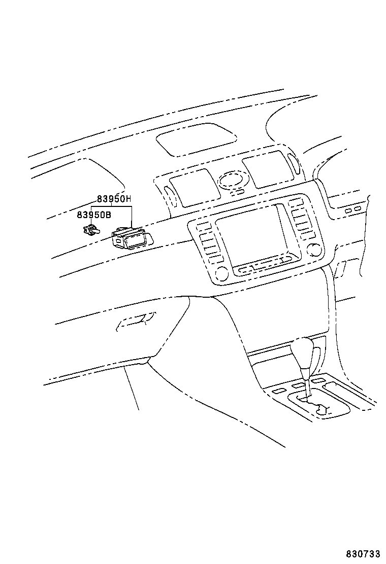 83950-51030 LAMP ASSY, PASSENGER SEAT BELT WARNING product image