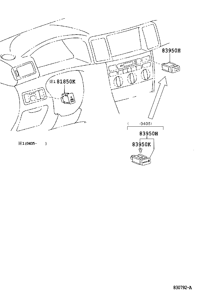 Toyota 81850-12260 LAMP ASSY, SECURITY INDICATOR