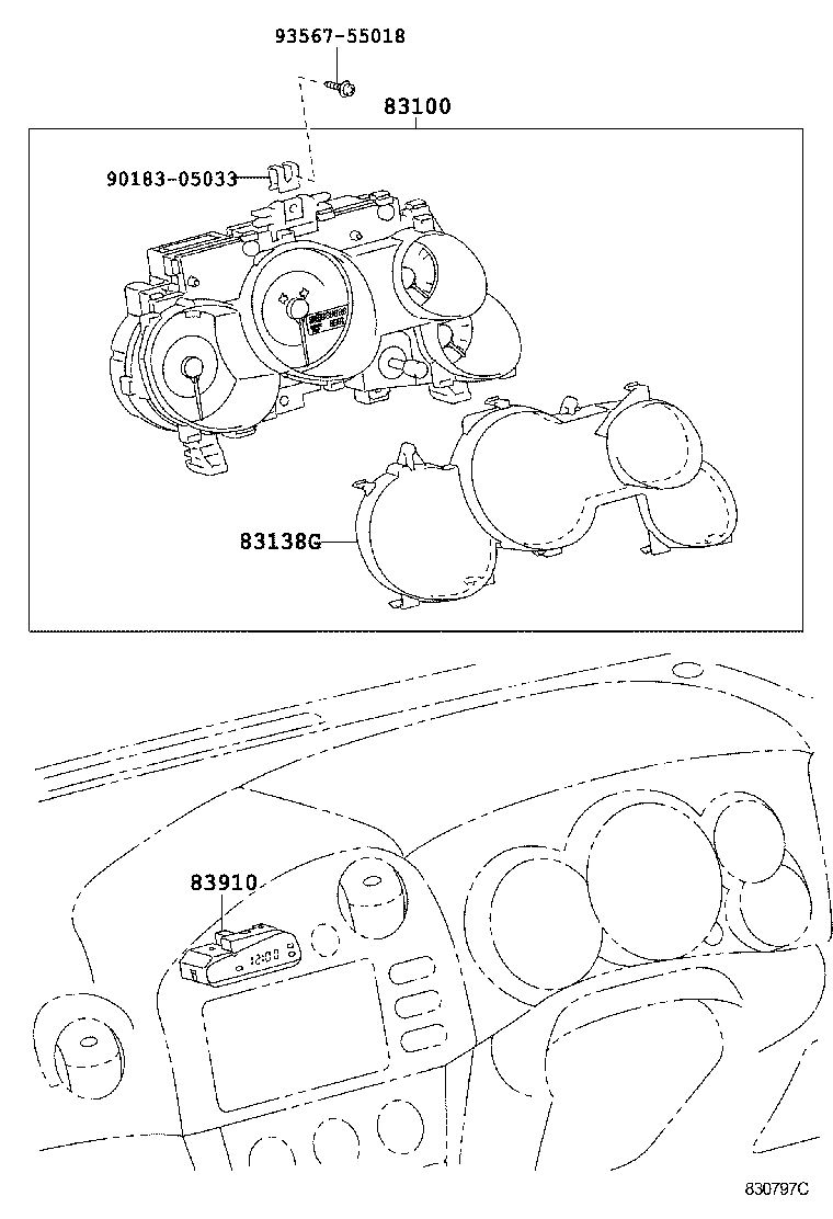 83910-01010 CLOCK ASSY product image
