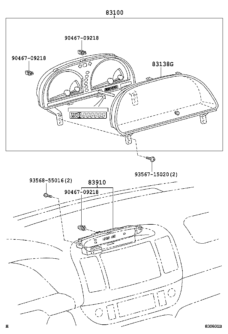 83910-YC040 CLOCK ASSY product image