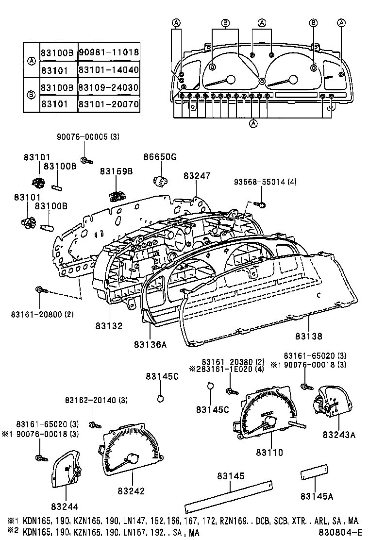 83841-35490 CASE, COMBINATION METER product image