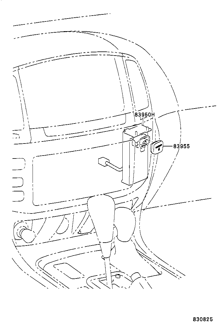83950-60060 LAMP ASSY, PASSENGER SEAT BELT WARNING product image