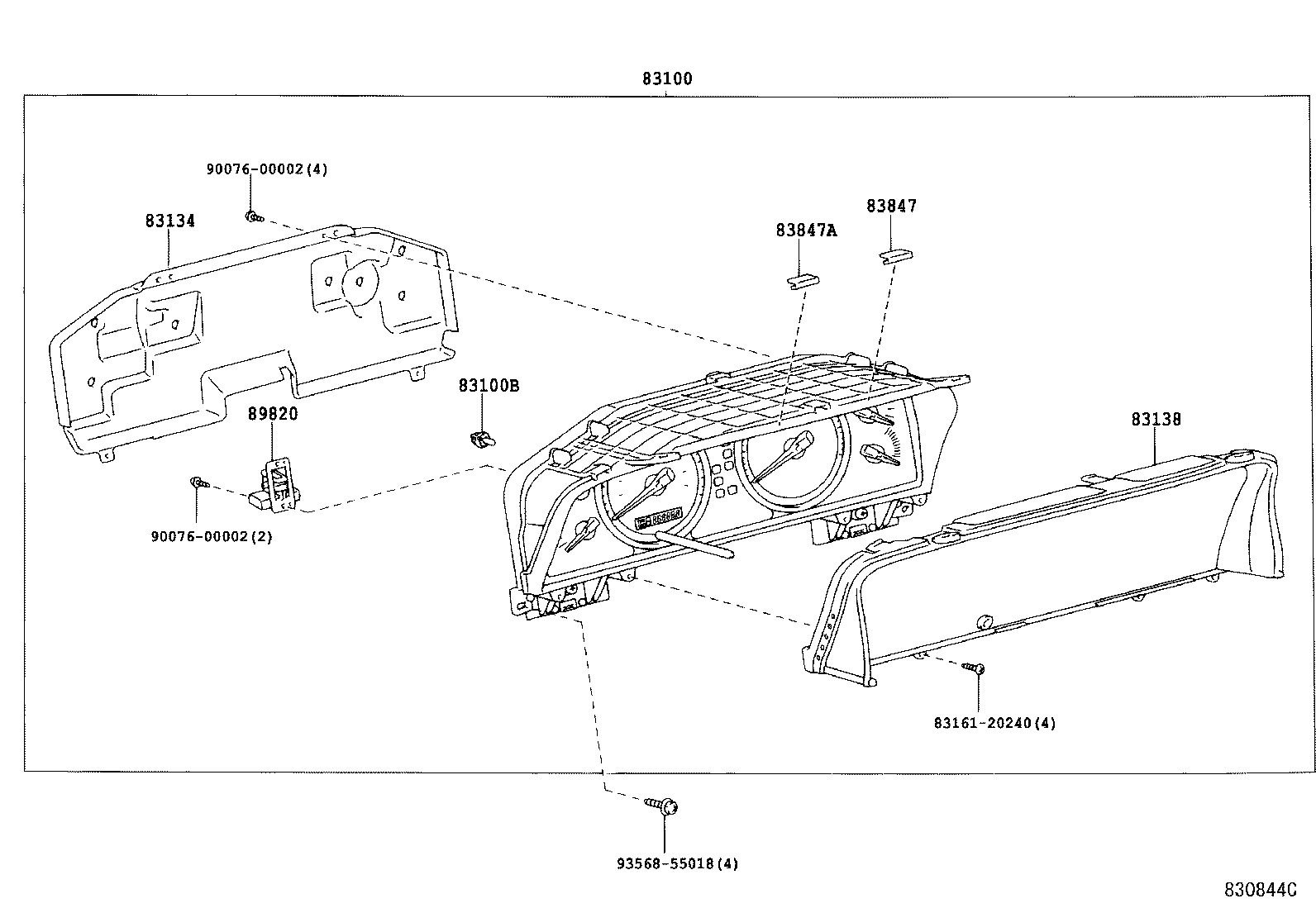 83220-60600 SPEEDOMETER ASSY product image
