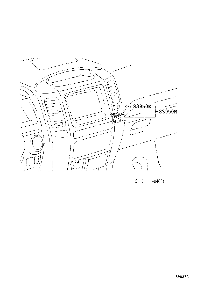 Toyota 83950-60050 LAMP ASSY, PASSENGER SEAT BELT WARNING