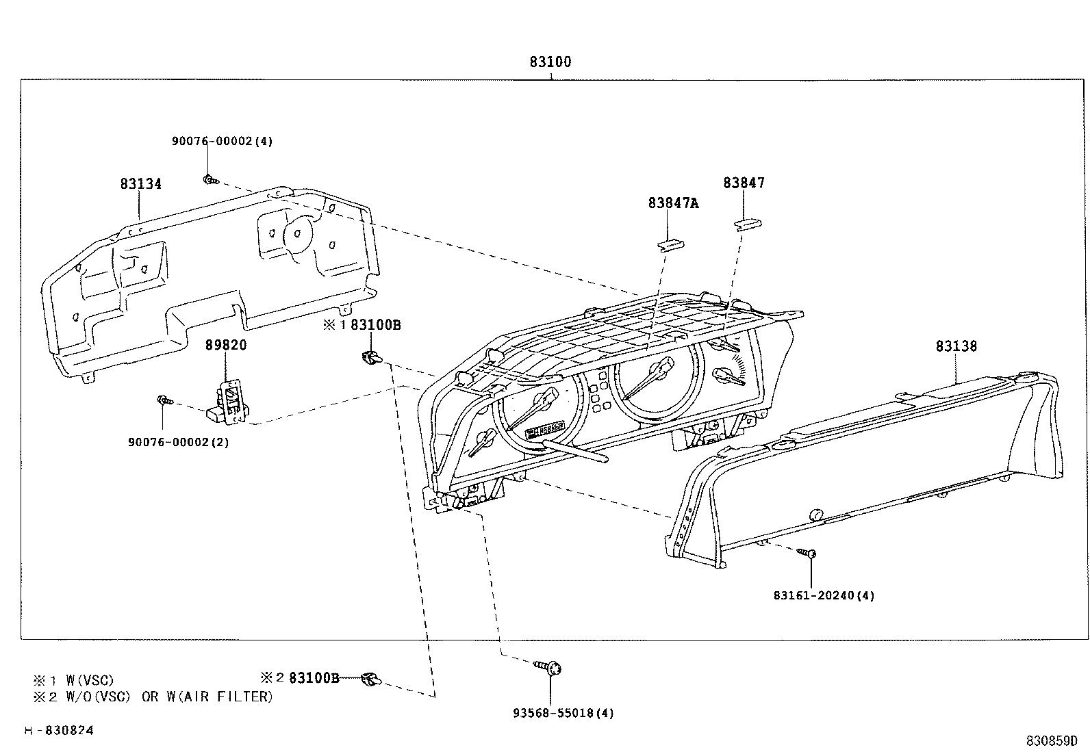 83220-60490 SPEEDOMETER ASSY product image