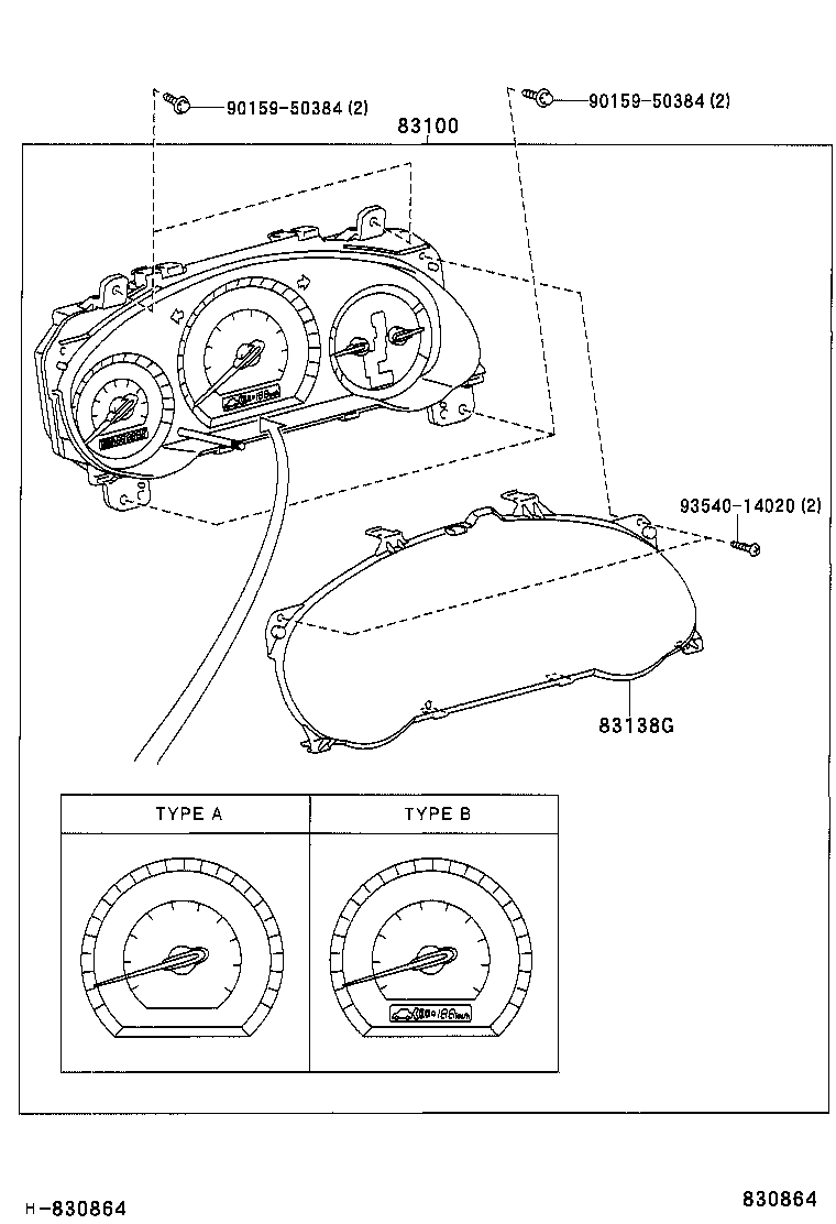83290-08020 METER ASSY, ACCESSORY product image