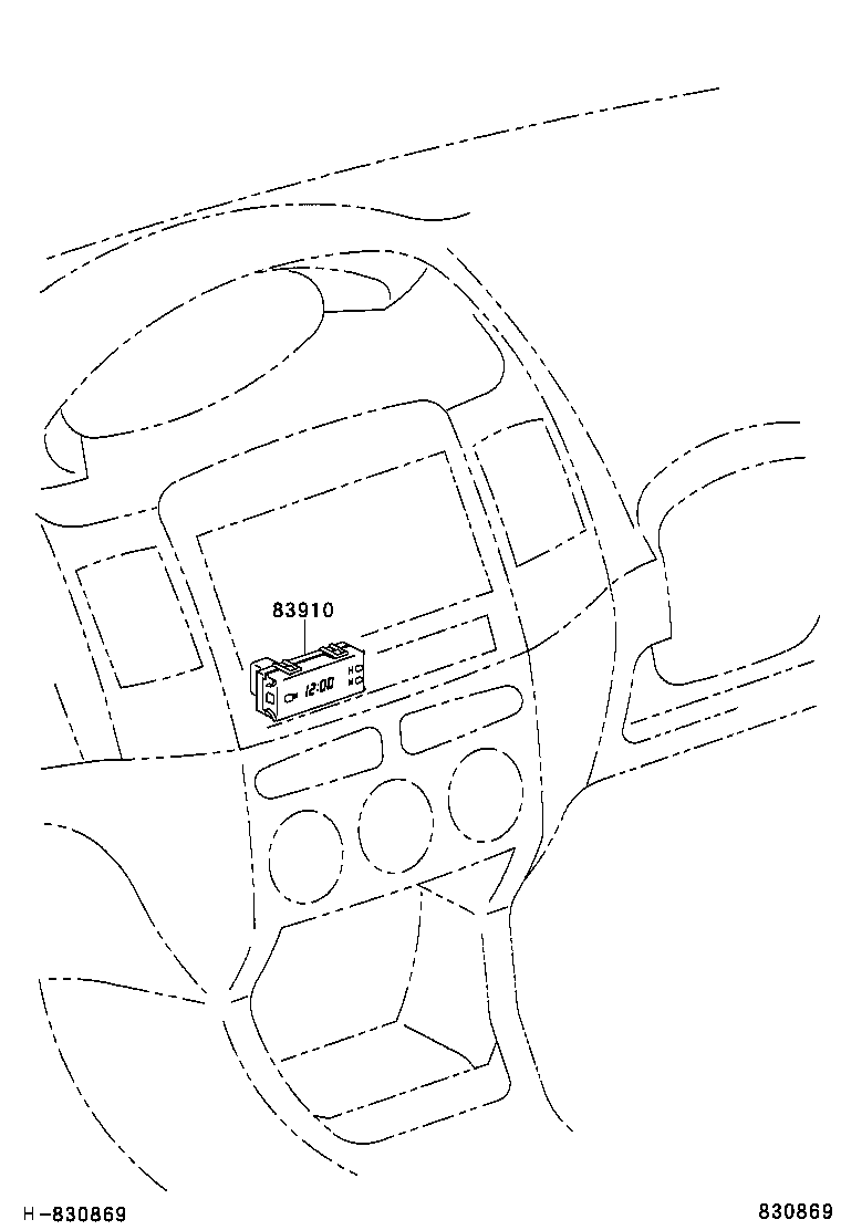 83841-0D830 CASE, COMBINATION METER product image