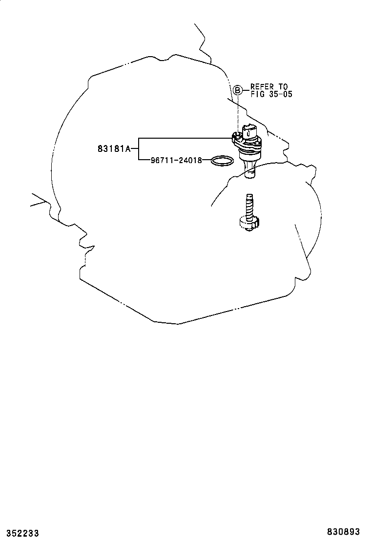 83822-46050 COVER, COMBINATION METER, NO.2 product image