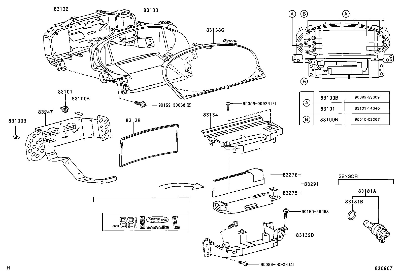 83291-52610 COMPUTER, COMBINATION METER product image