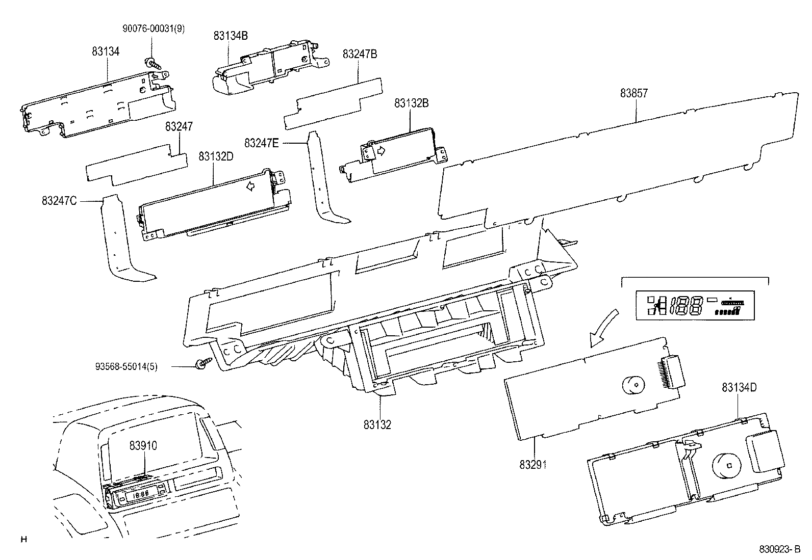83291-47080 COMPUTER, COMBINATION METER product image