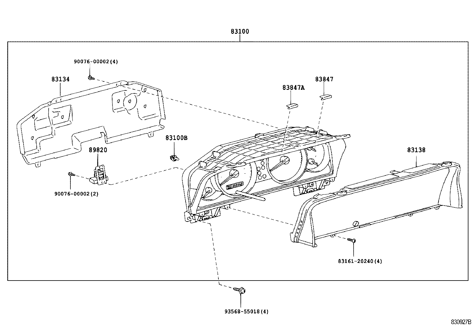 83220-60520 SPEEDOMETER ASSY product image