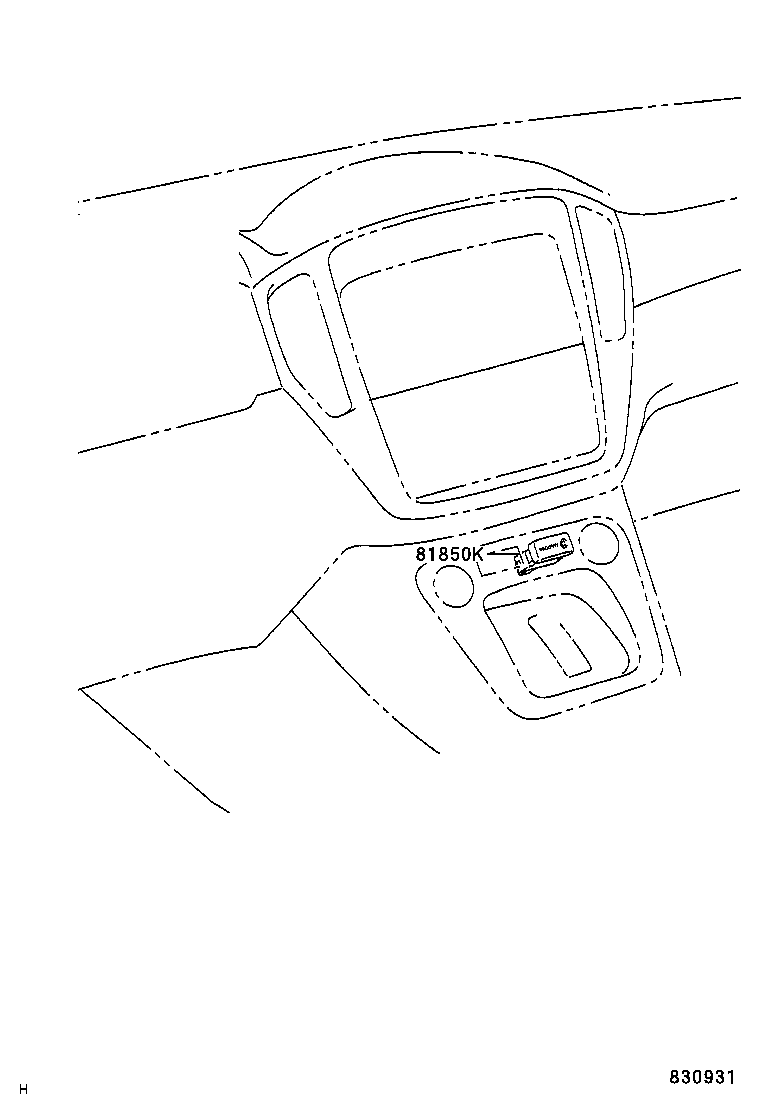 81850-48030 LAMP ASSY, SECURITY INDICATOR product image