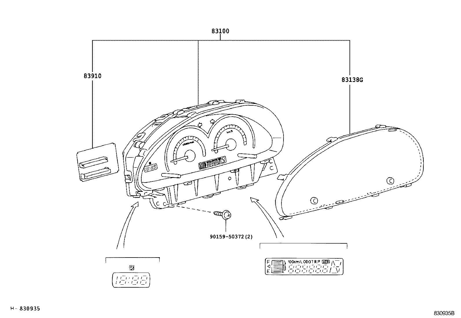 83910-52042 CLOCK ASSY product image