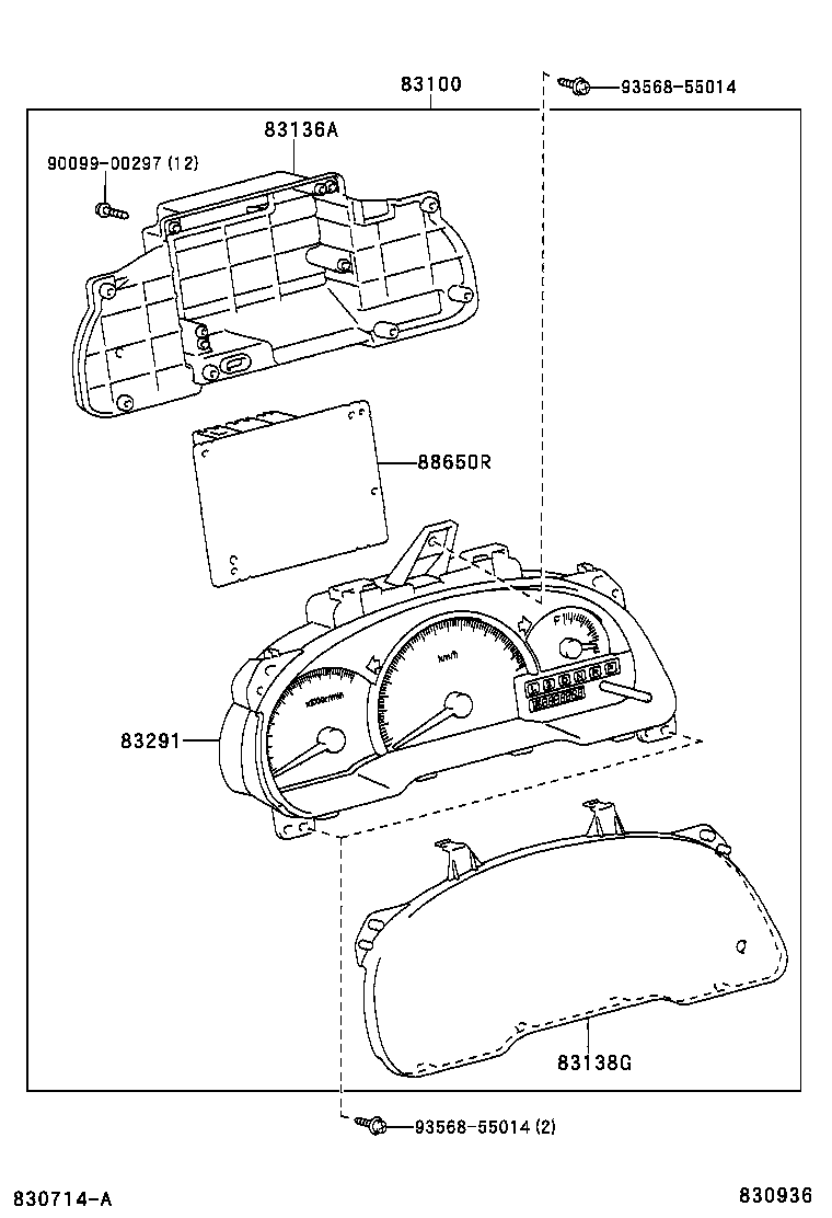 83801-44720 COMPUTER, COMBINATION METER product image