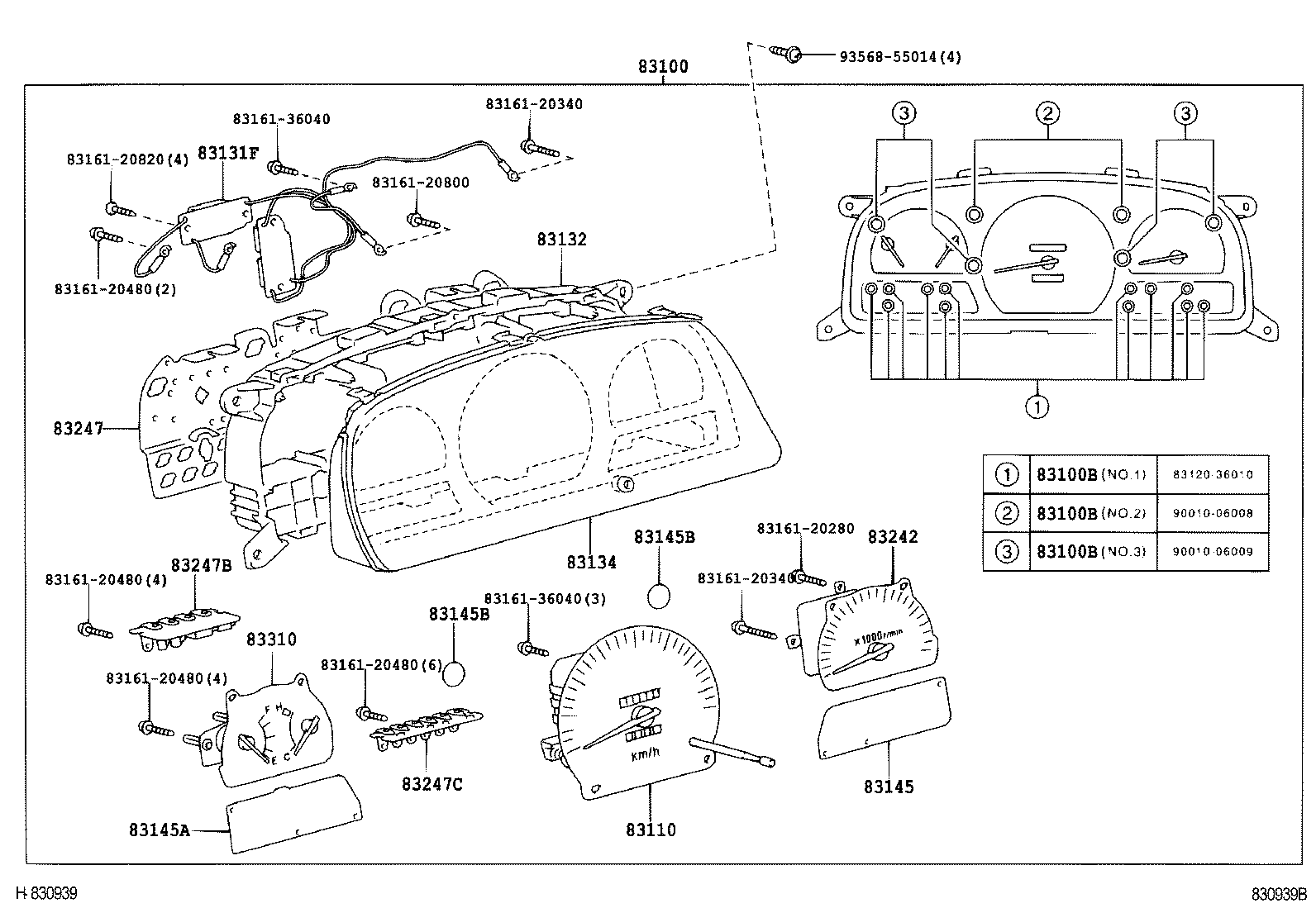 83861-36720 PLATE, METER CIRCUIT product image