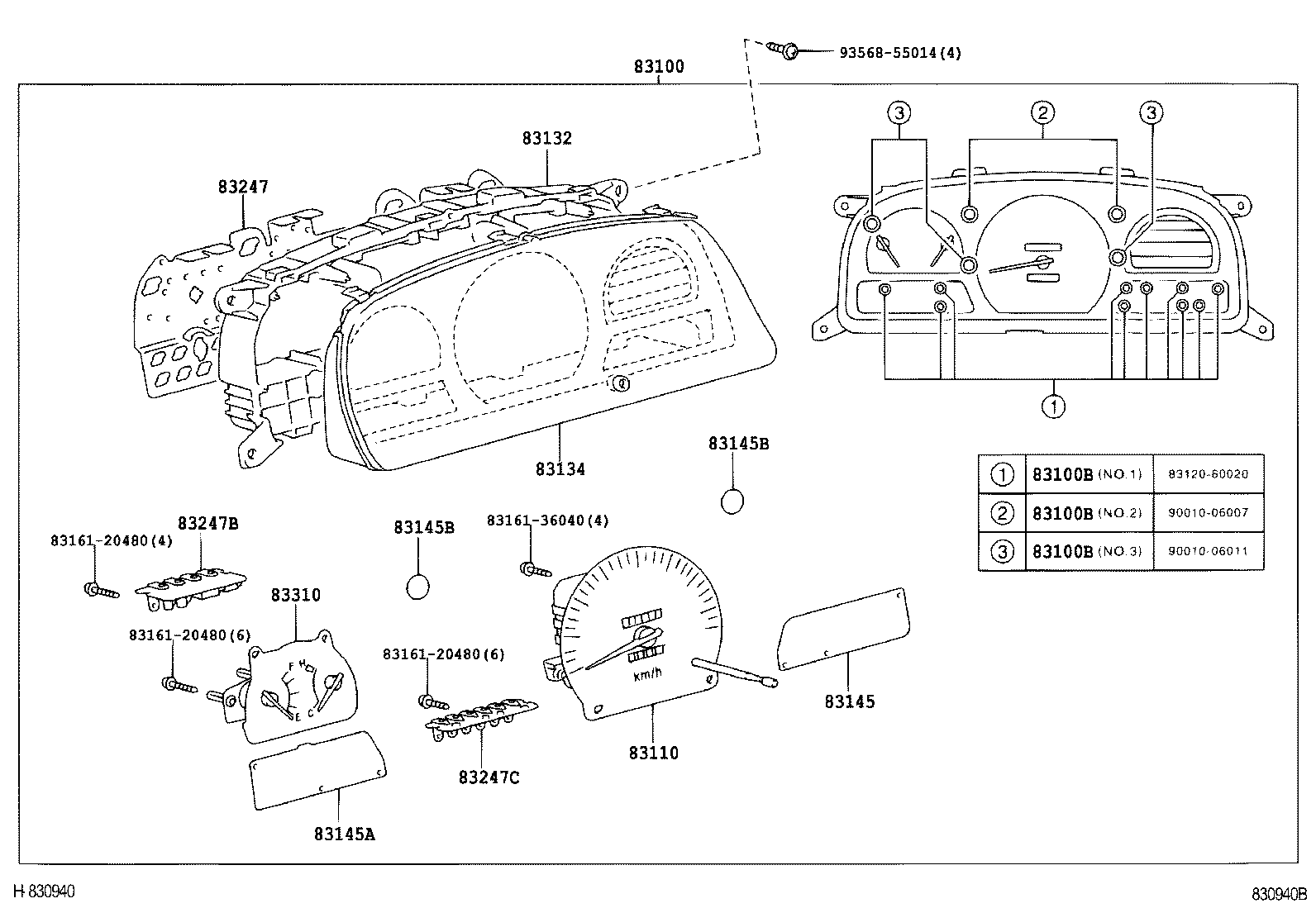 83861-36720 PLATE, METER CIRCUIT product image
