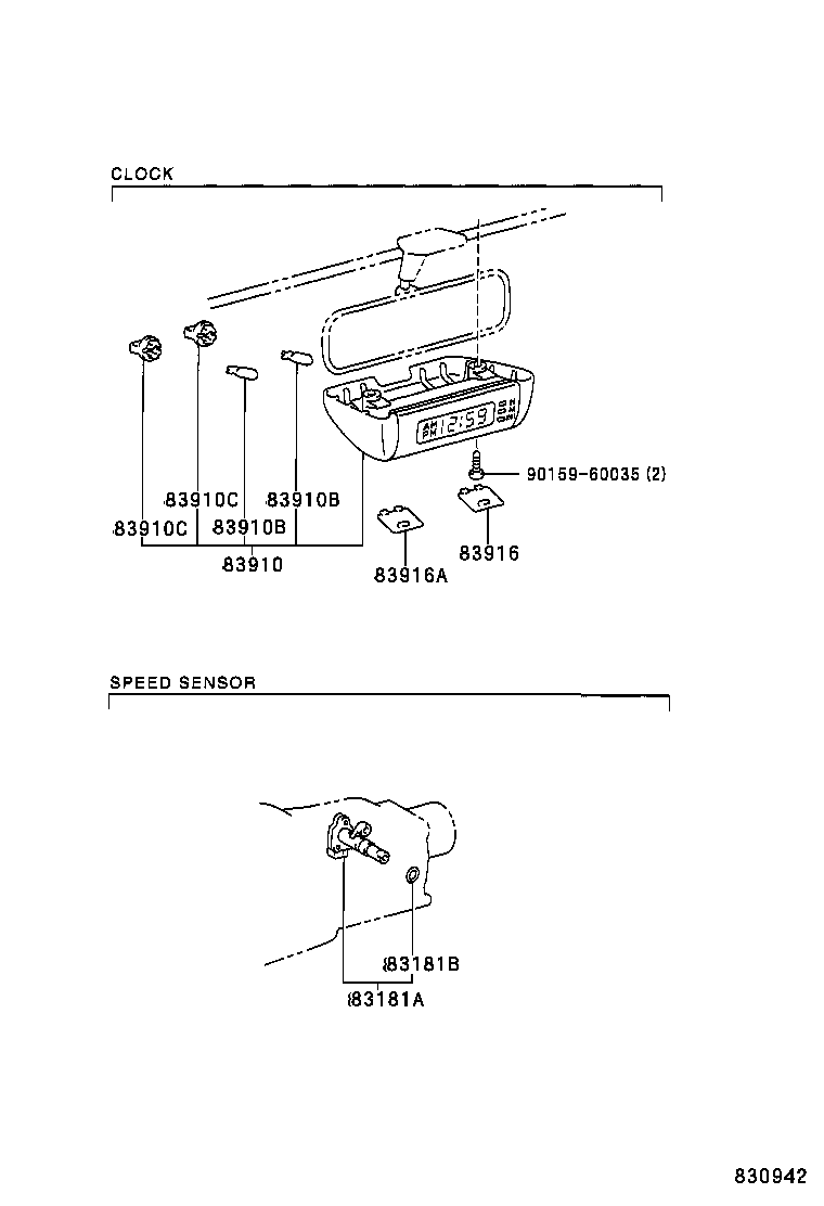 83861-36720 PLATE, METER CIRCUIT product image