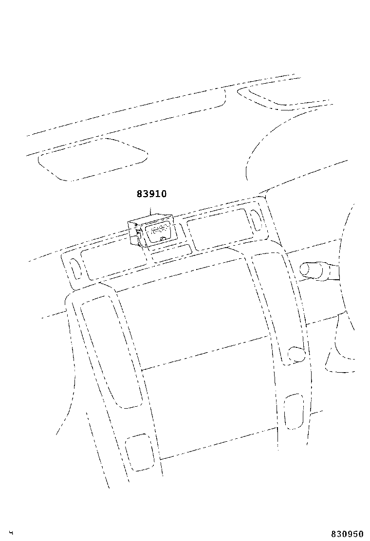 83141-30060 COMPUTER, COMBINATION METER MIRROR product image