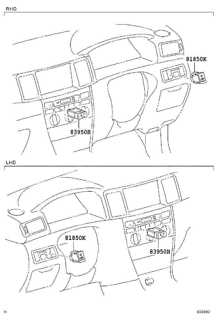 81850-13010 LAMP ASSY, SECURITY INDICATOR product image