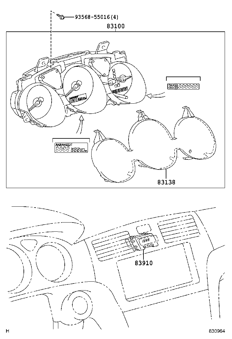 83852-33650 GLASS, SPEEDOMETER product image