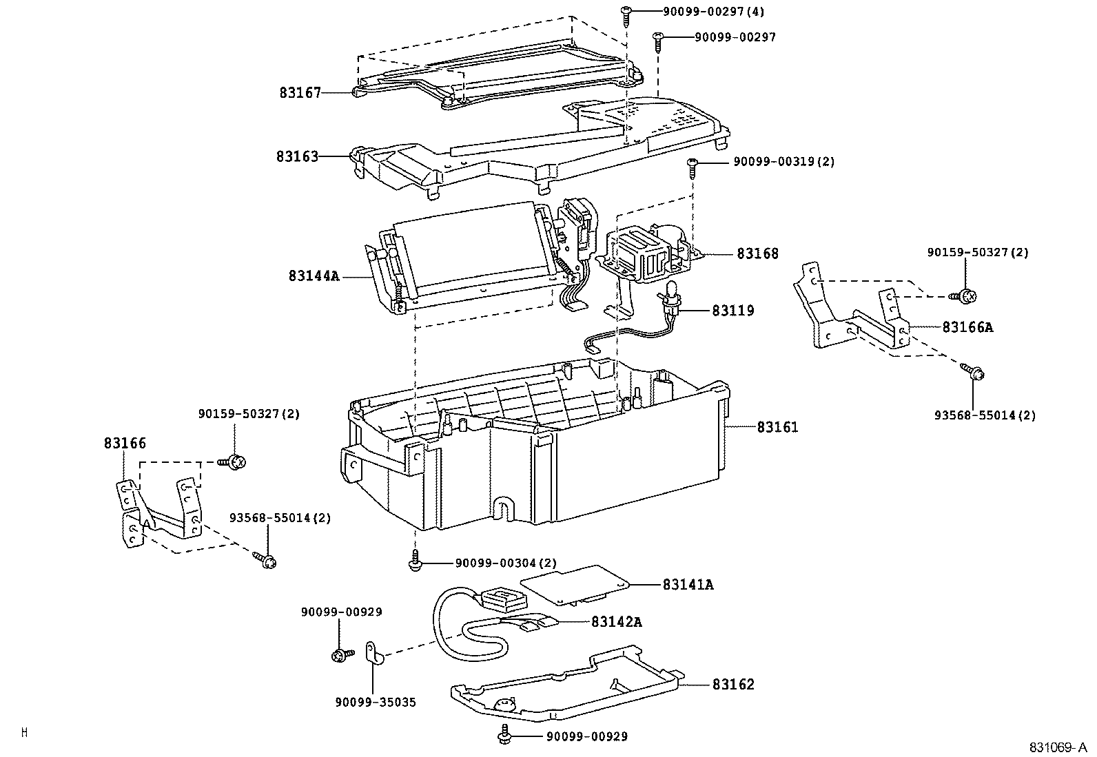83141-30060 COMPUTER, COMBINATION METER MIRROR product image