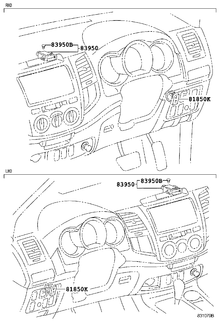 Toyota 81850-71010 LAMP ASSY, SECURITY INDICATOR